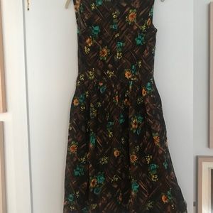 Vintage cotton sleeveless dress. SZ Sm